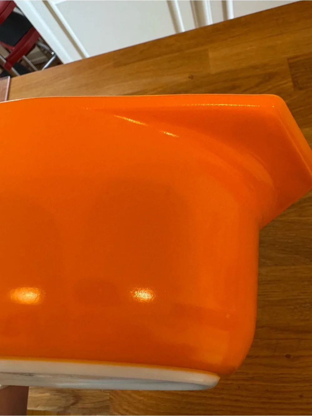 🌻 Vintage Pyrex 043 Sunflower Daisy Orange Oval Casserole w/ Lid 1.5 Qt